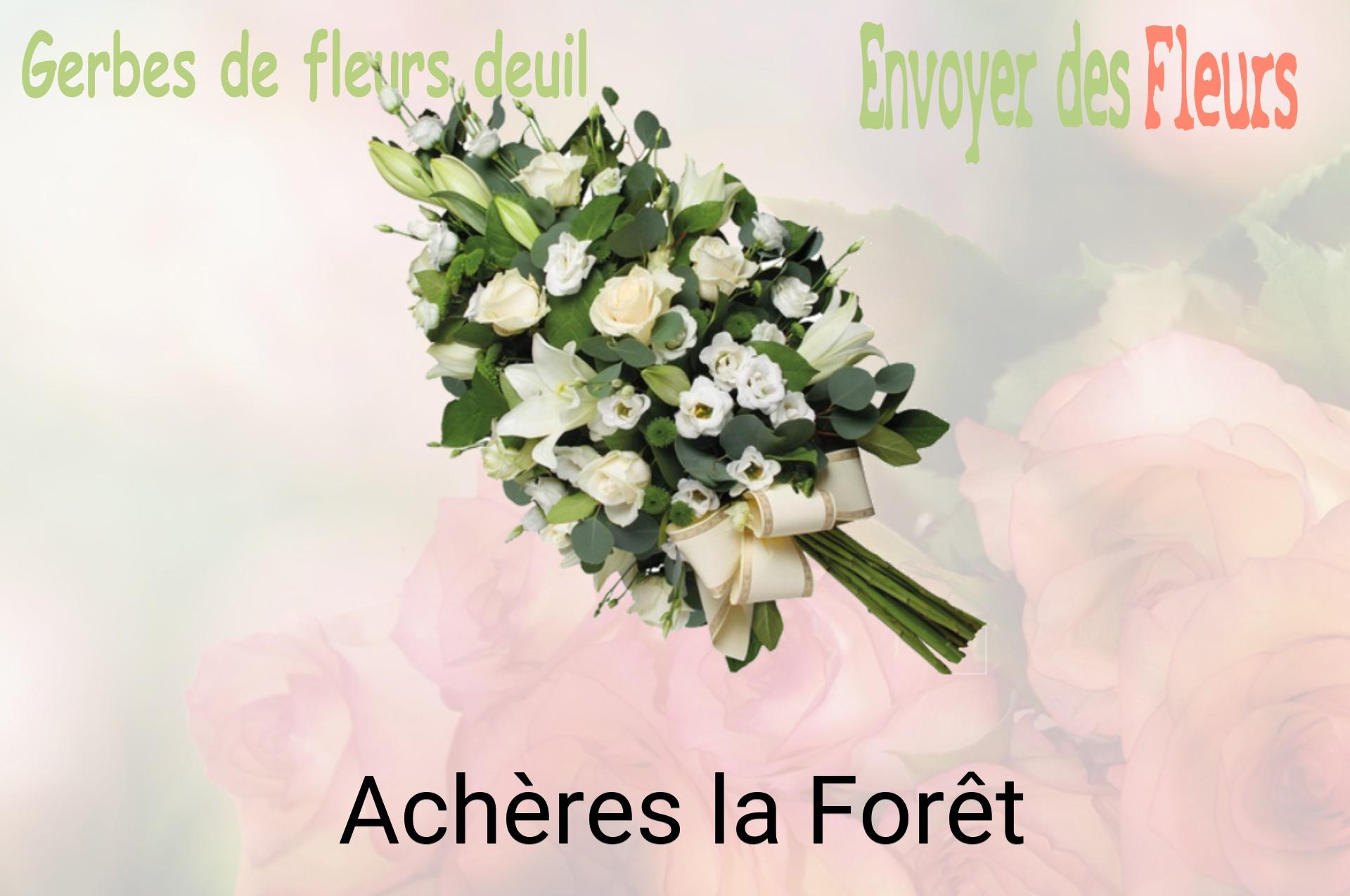 Gerbe de fleurs de deuil livrée à Achères-la-Forêt